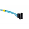 SATA-Kabel Supermicro CBL-0186L 4x rund 0,56 m, SATA I, gerade Stecker–Stecker, schwarz/blau/weiß