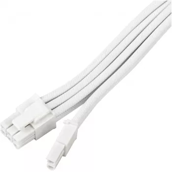 Netzteil-Verlängerungskabel SILVERSTONE PCIe 8‑pin SST-PP07E-PCI8W-V2 30 cm weiß