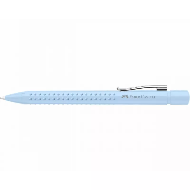 Clip-on Kugelschreiber, einziehbar, Faber-Castell 243916 Hellblau Extra Fett