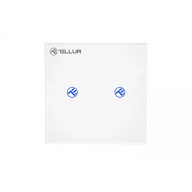 Intelligenter WLAN-Schalter Tellur SS2N — 2 Ports, 1800 W gesamt, 10 A pro Kanal