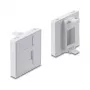 Einrastbare 45×45 mm Keystone-Modulabdeckung DELOCK Easy 45 für 1 Port, ABS, weiß, mit Staubschutzkappe