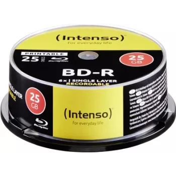 Optische Disc BD-R 25GB INTENSO 5101114 bedruckbar 6x Geschwindigkeit