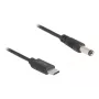DeLOCK USB-Typ-C-Stromkabel 1 m 5,5 x 2,1 mm Stecker 5 V 1,5 A