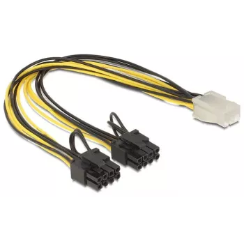 DeLOCK 83433 internes Stromkabel 0,3 m PCI-E 6+2 Pin 6-Pin