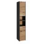 Topeshop S30 ANTRACYT/ARTISAN Badezimmerschrank