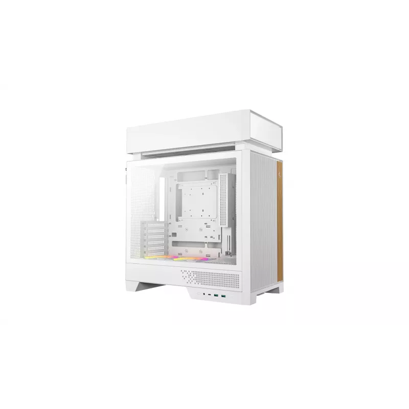 PC-Gehäuse DeepCool CL660 WH Weiß — ATX/Micro-ATX/Mini-ITX, gehärtetes Glas, unterstützt ATX/PS2/SFX/SFX‑L Netzteile
