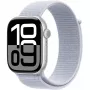 APPLE Watch Series 10 GPS 46 mm Silbernes Aluminiumgehäuse mit Blue Cloud Sport Loop