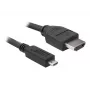 DeLOCK - Video- / Audiokabel - HDMI - 32 AWG - HDMI, 19-polig (M) - 19-polig Micro-HDMI (M) - 3 m (82663)