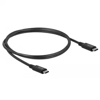Delock - USB-Kabel - USB-C (M) zu USB-C (M) - USB4 / Thunderbolt 3 / DisplayPort - 20 V - 5 A - 80 cm - Unterstützt Power Delivery 3.0, unterstützt 8K 60 Hz (7680 x 4320), Unterstützung