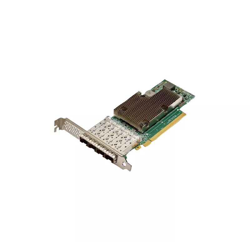 Hewlett Packard Enterprise Broadcom BCM57504 – Netzwerkadapter – PCIe 4,0 x16 – 10Gb Ethernet / 25Gb Ethernet SFP28 x 4 – für Apollo 4200 Gen10, ProLiant DL345 Gen10, DL360 Gen10,