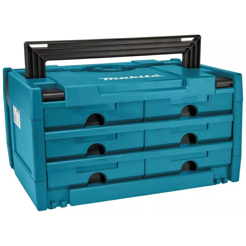 Makita MAKSTOR 3.6 Kleinteilebox Schwarz, Blau