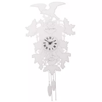 NeXtime Uhr 2988 Cuckoo Weeble, 41x21 cm, Wand, Weiß