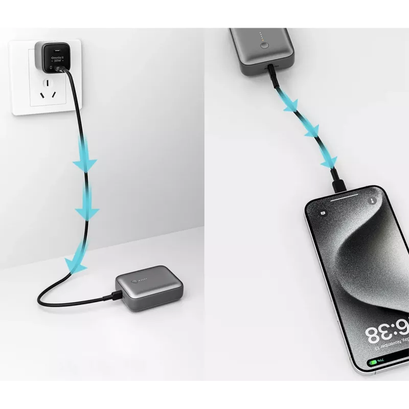 AUKEY 157000 Powerbank 10000 mAh Grau