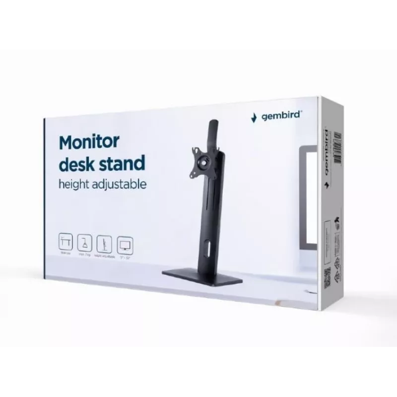 Gembird MS-D1-01 Monitor Tischständer höhenverstellbar Schwarz