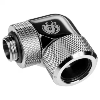 Rohr für Computer-Wasserkühlung BitsPower BP-E90RMLA16, Messing, 16 mm Durchmesser, Silber