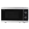 Kombi-Mikrowelle Sharp YC-MG01E-S — 20 l, 800 W Mikrowelle, 1000 W Grill, 5 Leistungsstufen, Drehregler, 25,5 cm Drehteller