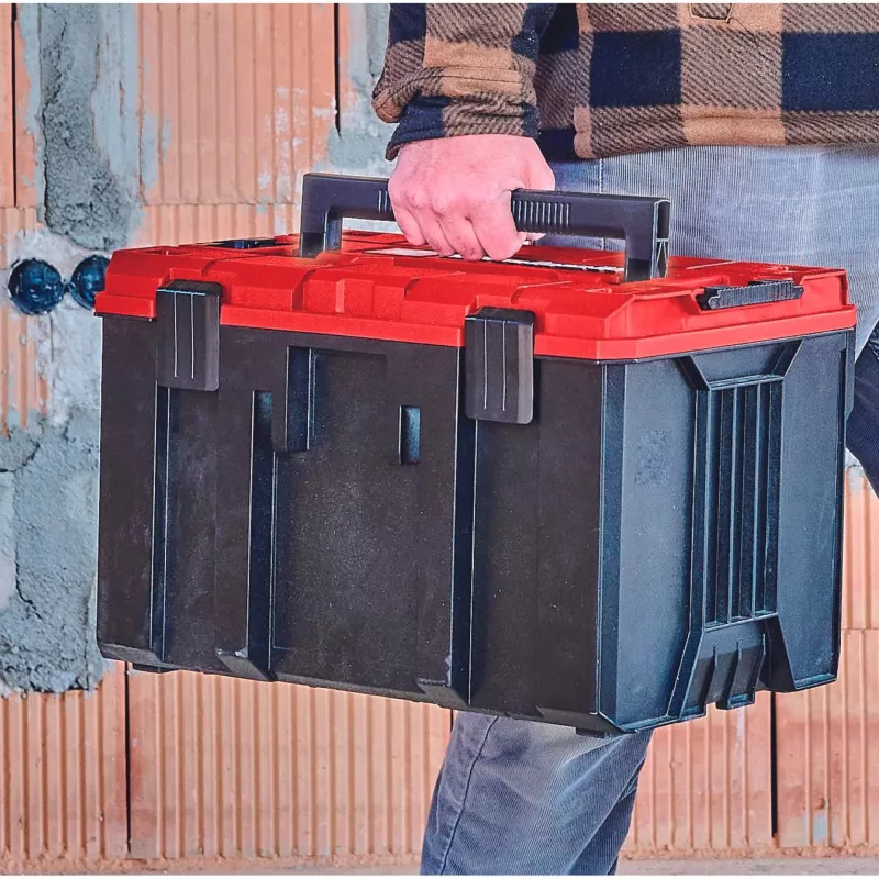 Hartschalenkoffer Einhell E-Case M Schwarz Rot 2,85 kg