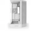 PC-Gehäuse NZXT H9 Flow Midi Tower Weiß – ATX/EATX/Micro ATX/Mini-ITX, 3x140mm vorne, 1x120mm hinten, 2x3,5 Zoll & 6x2,5 Zoll Schächte, gehärtetes Glas