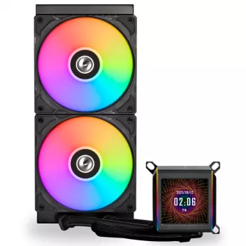 Lian Li GA II LCD Prozessor-Flüssigkeitskühlungsset 12 cm Weiß