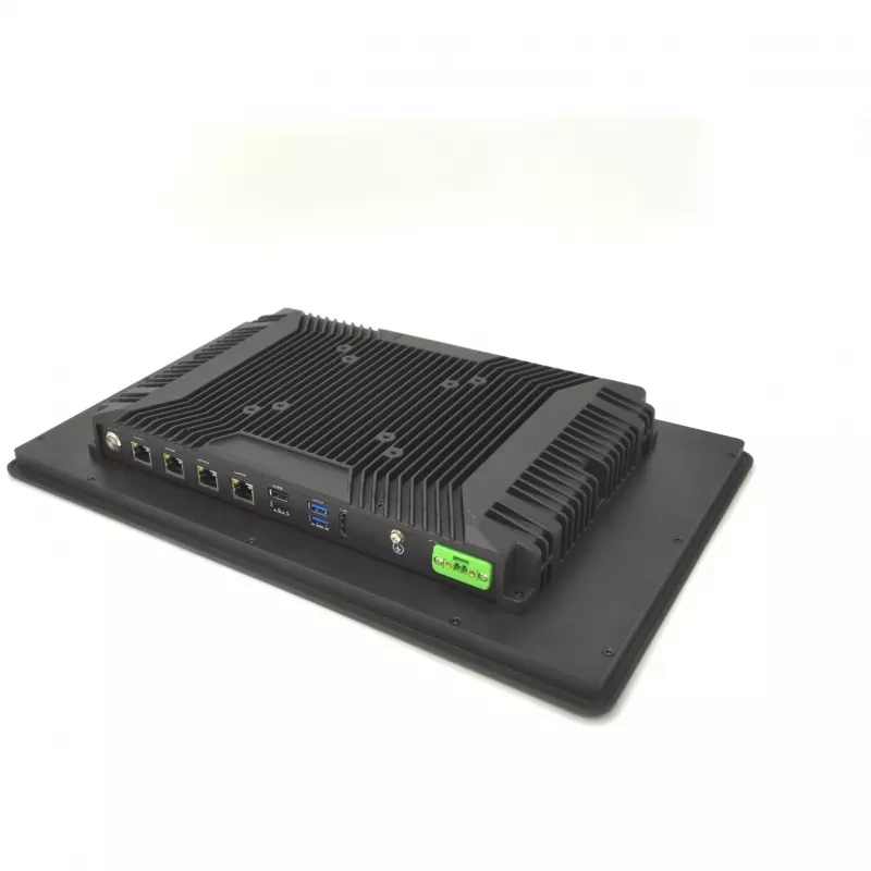 ALLNET AIO IPC Industrielles Windows/Linux 15,6 Zoll Touchscreen Intel i5-1135G7 16GB/512GB 4xLan RJ45 USB Wandmontage Halterung