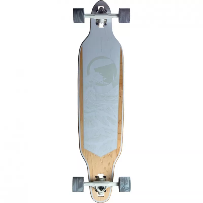 Longboard RAM Solitary Blanc de blanc — RAM-Longboard, weiß/graues Finish