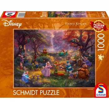 Thomas Kinkade Studios: Disney - Robin Hood, Puzzle 1000 Teile