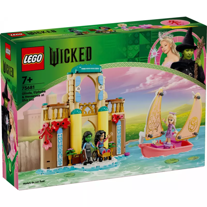LEGO Bauset 75681 mit Wicked, Glinda, Elphaba, Nessarose und Shiz Universität Minifiguren