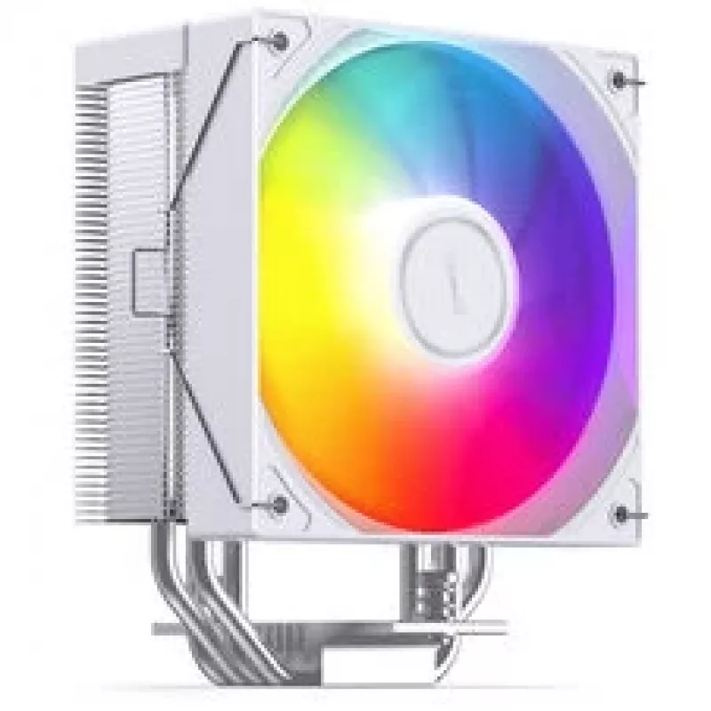 CPU-Kühler Jonsbo CB40 WHITE ARGB, PWM-Steuerung, ARGB-Beleuchtung, kompakter Turm, weiß