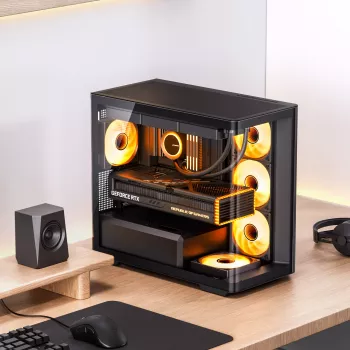 Computergehäuse Jonsbo D300 ATX Schwarz