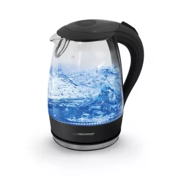 Esperanza - Wasserkocher Salto Angel EKK011K 2200W 1,7l Schwarz (EKK011K)