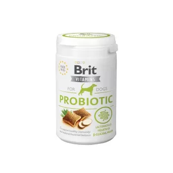 Probiotisches Ergänzungsmittel für Hunde Brit BRIT Vitamins, 150 g Pulver, Hühnchengeschmack, laktose- und glutenfrei