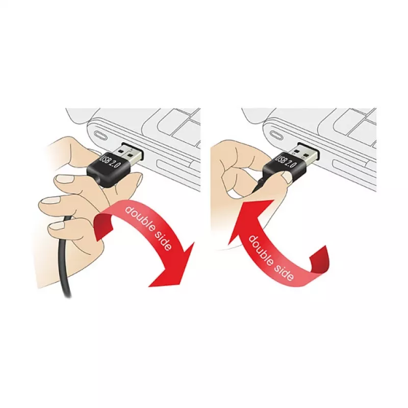 USB-Kabel DeLOCK 1m USB 2.0 A - Micro-B m/m Schwarz