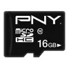 MicroSDHC PNY 16GB Class 10 Schwarz P-SDU16G10PPL-GE