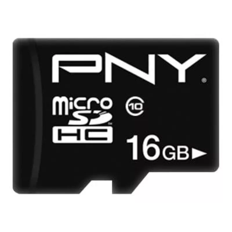 MicroSDHC PNY 16GB Class 10 Schwarz P-SDU16G10PPL-GE