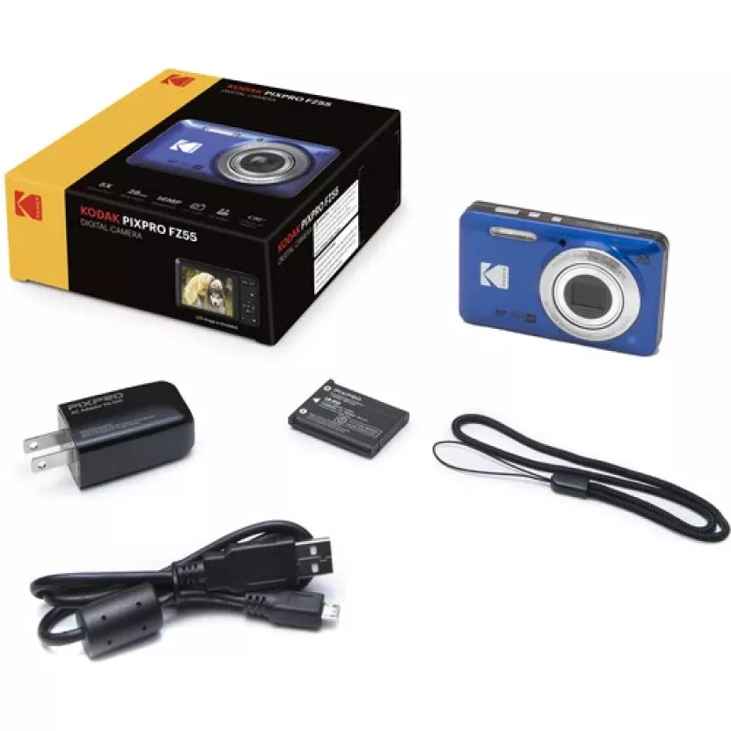 Kodak PIXPRO FZ55 1/2,3 Kompaktkamera 16 MP CMOS 4608 x 3456 Pixel Blau (FZ55BL)
