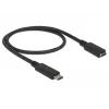 USB-Kabel DeLOCK 85532 USB 3.2 Gen 1 0,5 m USB-C Schwarz