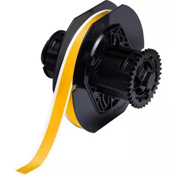 Selbstklebendes Vinyl-Etikett für Drucker Brady B30C-500-7569-YL, gelb, 1,27 cm Breite