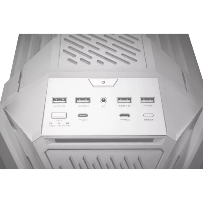 ASUS ROG GR701 Hyperion White, PC, Weiß, ATX, EATX, micro ATX, Mini-ITX, Aluminium, Multi, Front