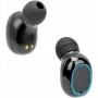 Manhattan Bluetooth In-Ear-Kopfhörer, Schwarz, Mikrofon, Integrierte Bedienelemente, Schweißfest, Geräuschisolierend, 5 Stunden Nutzungsdauer, Max. Reichweite 10m, Ladecase mit Powerbank (1200mAh), Bluetooth v5.0, USB-A-Ladekabel inklusive, 3 Jahre Garantie