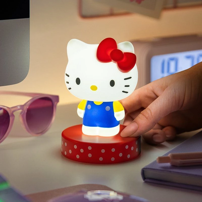 Tischlampe Paladone Hello Kitty Icon Light — dekorative LED-Icon-Lampe, kompakte Nachttischlampe