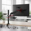 Monitorhalterung MACLEAN MC-135 Gasdruckfeder für 17-Zoll–32-Zoll-Bildschirme, Belastung 2–10 kg, schwarz