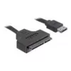 SATA-Kabel DeLOCK ESATAP-100 0,5m Schwarz