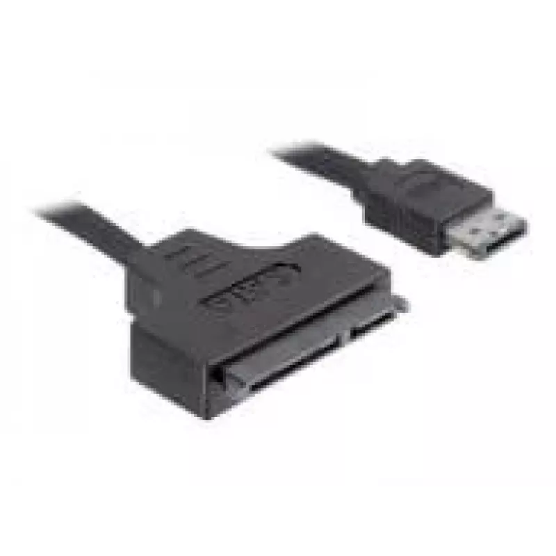 SATA-Kabel DeLOCK ESATAP-100 0,5m Schwarz