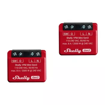 Smart-Schalter Shelly 1PM Mini Gen3 1P kabellos 110-240V