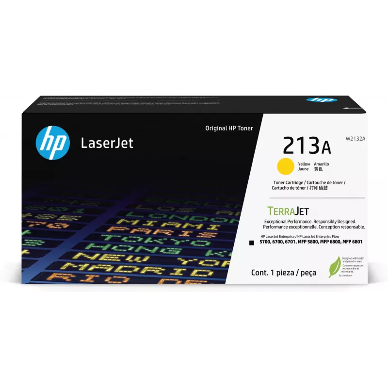 HP 213A Gelb Original LaserJet Tonerkartusche, 3000 Seiten, Gelb, 1 Stk.