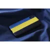 Smartphone-Hülle man and wood für iPhone X/XS – dandy blau schwarz, schützende Hartschale