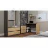 Eck-Computertisch Topeshop DANY ANT/ART KPL L-Form Spanplatte
