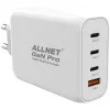 Netzteil ALLNET PSU-GaNPD-USB-1A3C-130W — 130W, 1× USB-A, 3× USB-C
