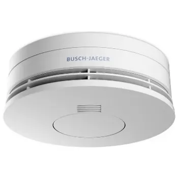 Rauchmelder Busch-Jaeger 2CKA006800A2717 optisch kabelgebunden, Batterie 3 V, Ø 120 mm, H 47,5 mm