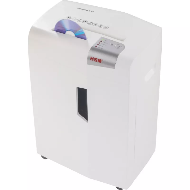 HSM shredstar X13 Aktenvernichter, 4 x 37 mm + separater CD-Schneidemechanismus